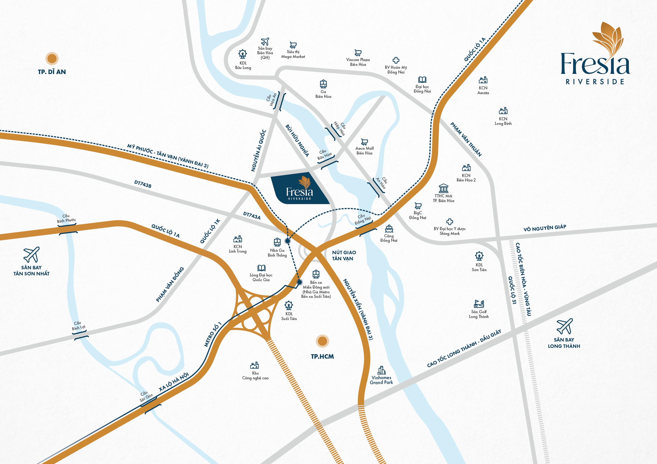 vị trí chung cư Fresia Riverside