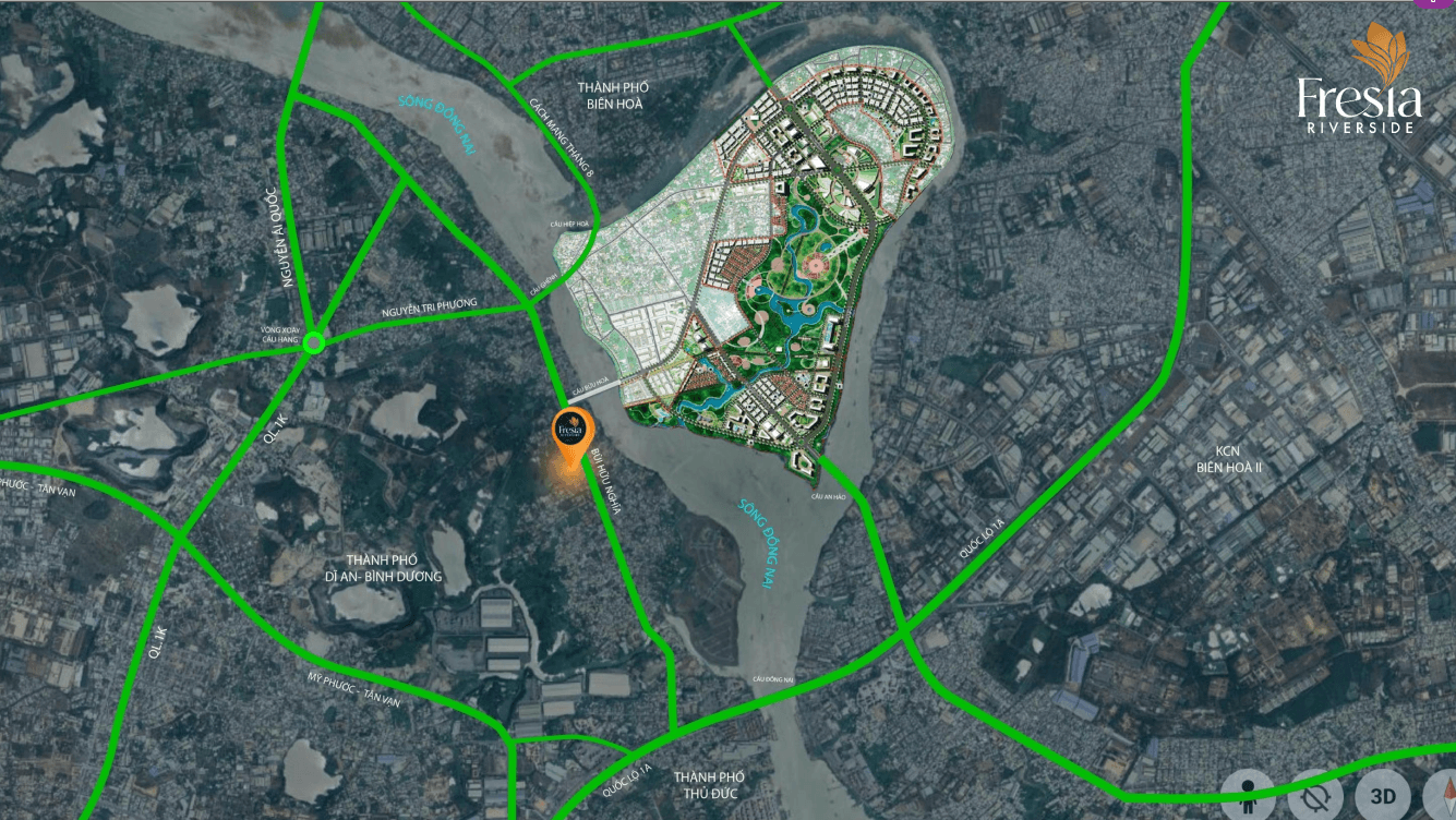 đối diện siêu đô thị của tập đoàn Sun Group 300ha Cù Lao Phố