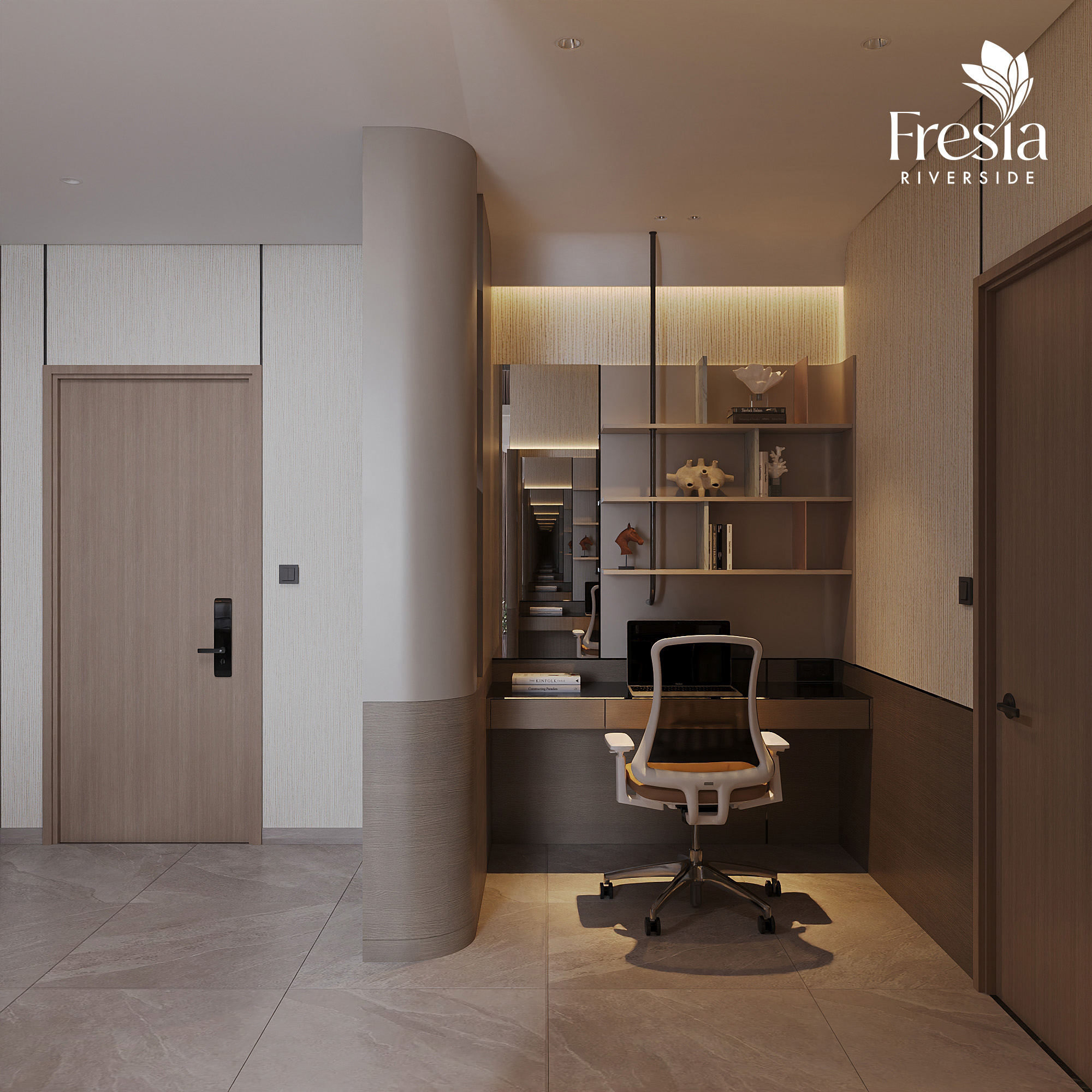 nhà mẫu căn 2pn 2wc 53m2 Fresia Riverside