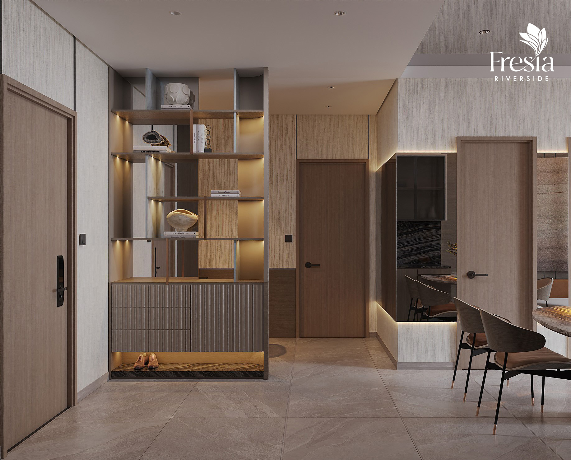 nhà mẫu căn 2pn 2wc 53m2 Fresia Riverside