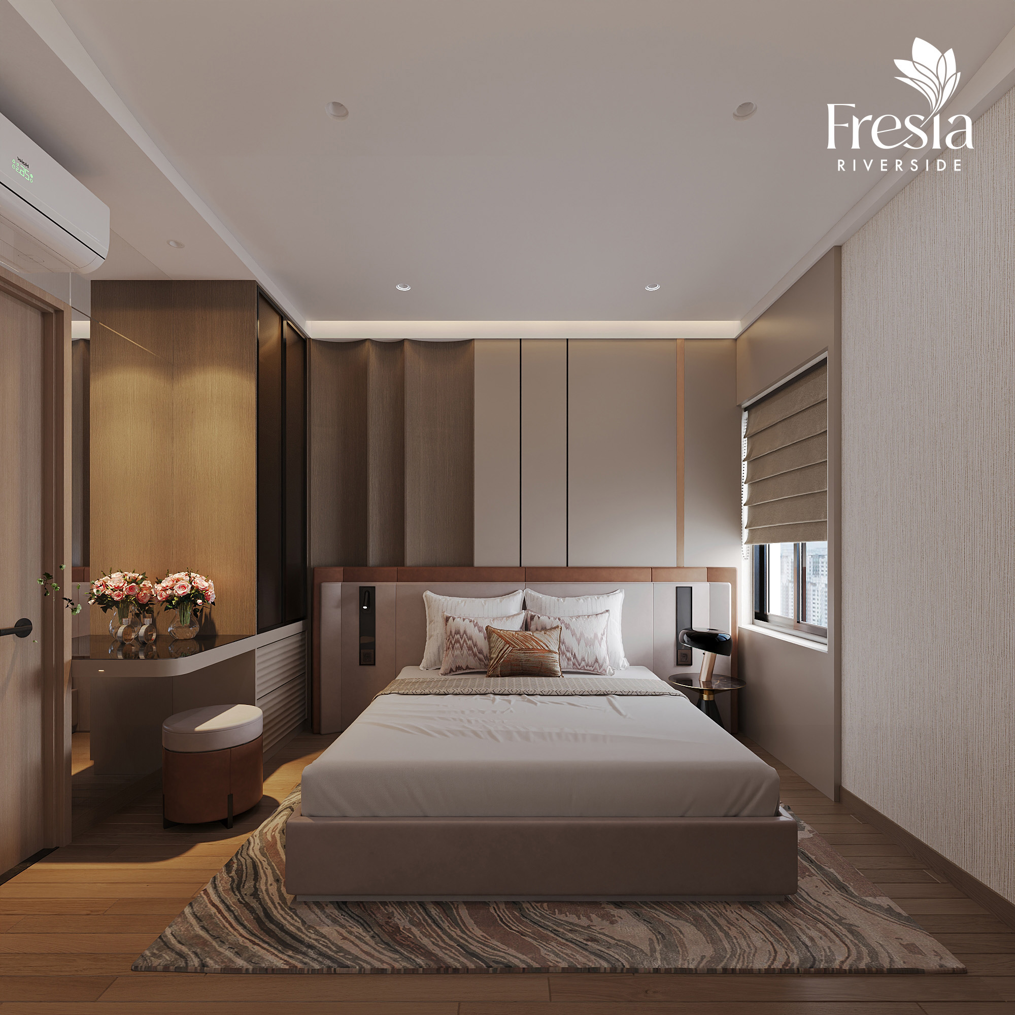 nhà mẫu căn 2pn 2wc 53m2 Fresia Riverside