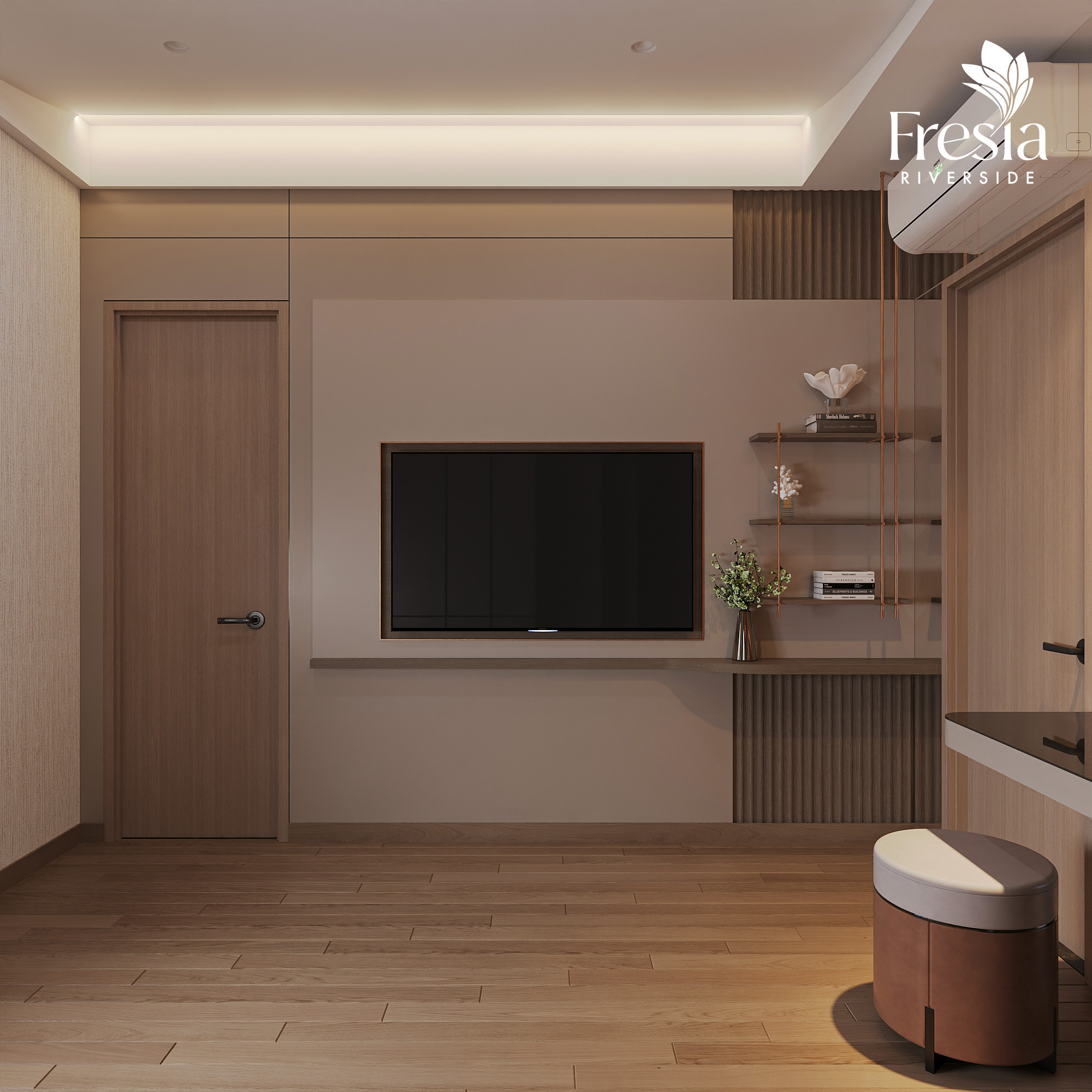 nhà mẫu căn 2pn 2wc 53m2 Fresia Riverside