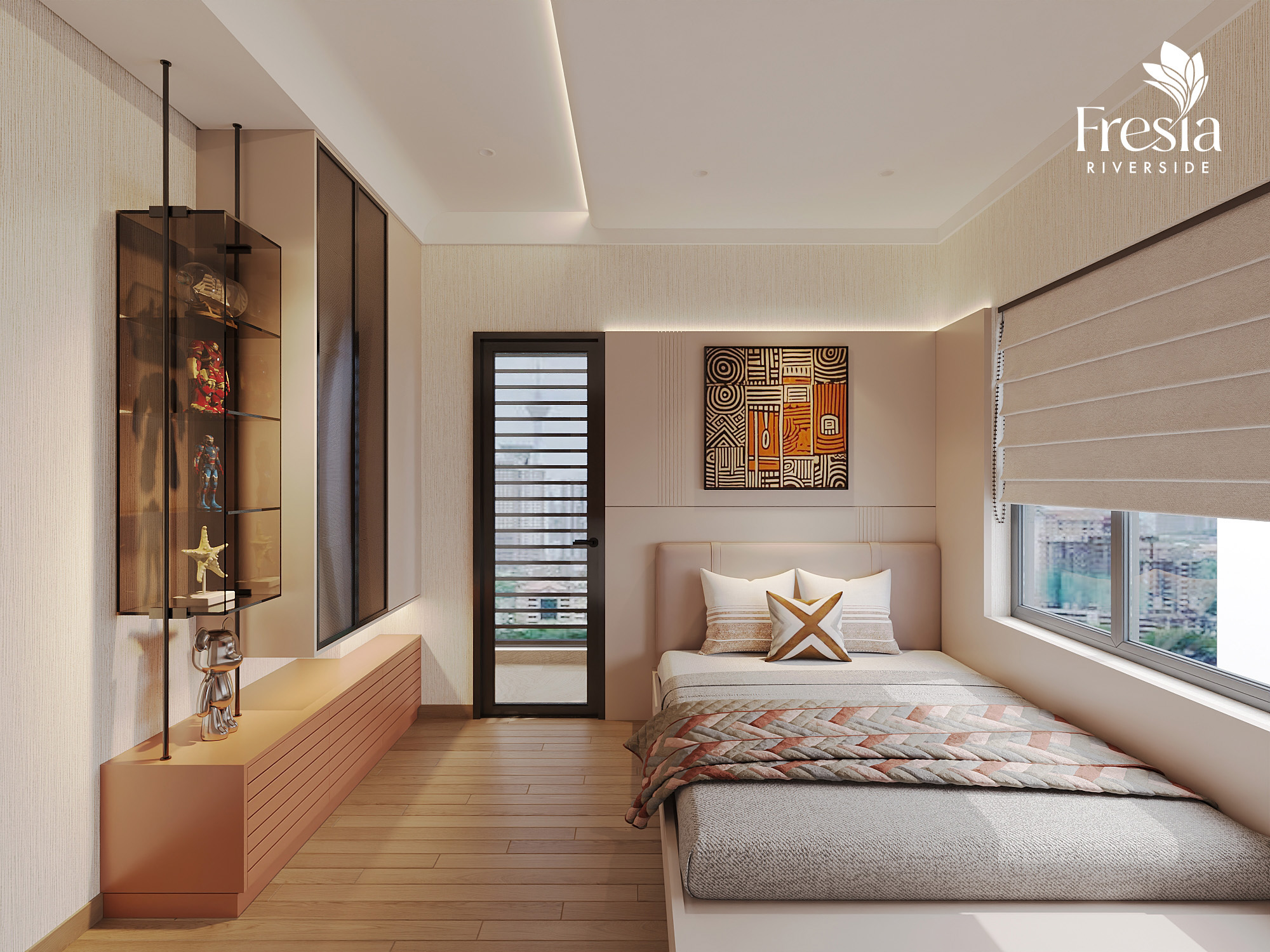 nhà mẫu căn 2pn 2wc 53m2 Fresia Riverside