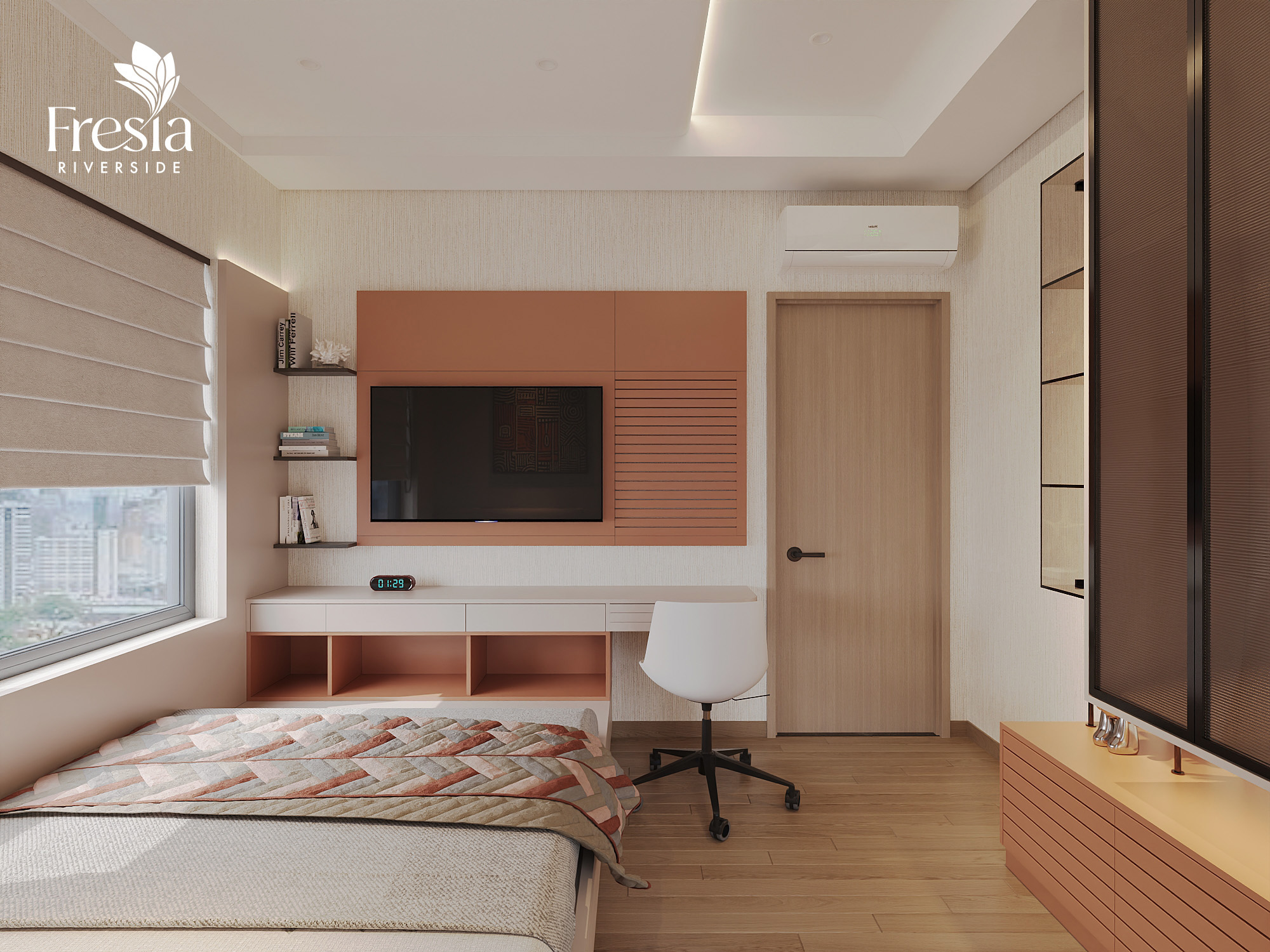 nhà mẫu căn 2pn 2wc 53m2 Fresia Riverside