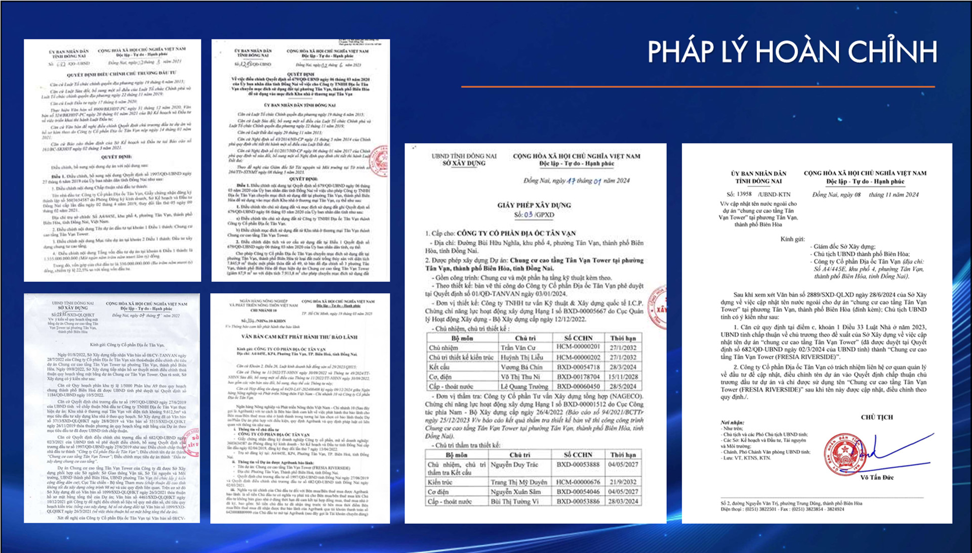 pháp lý dự án Fresia Riverside