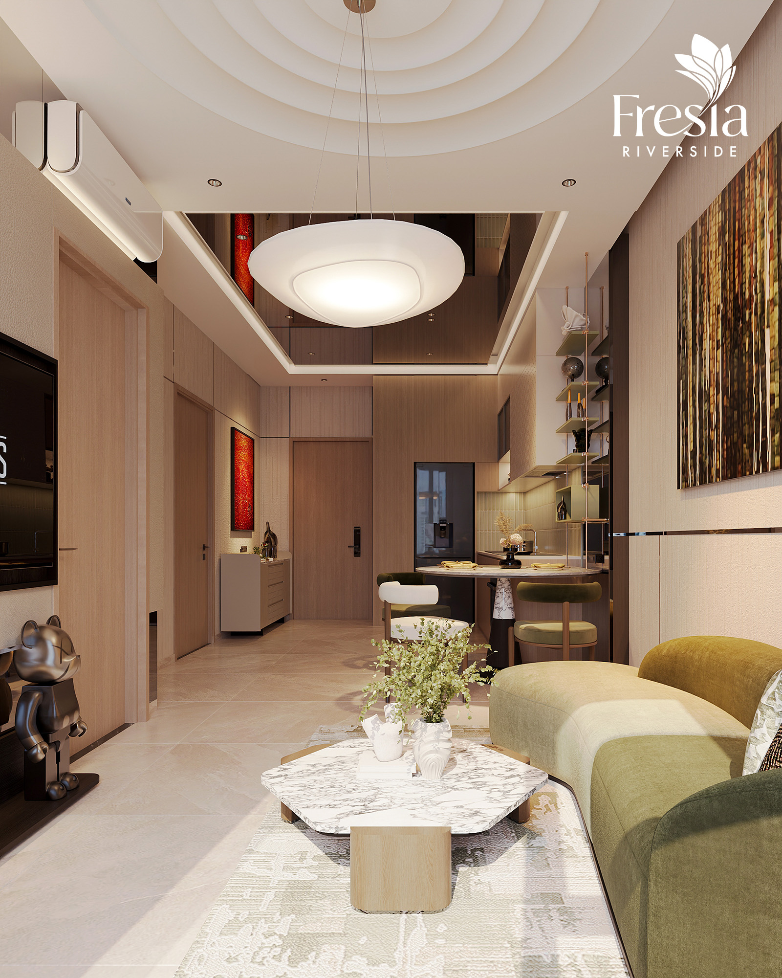 NHÀ MẪU 50-52M2 2PN 1WC FRESIA RIVERSIDE