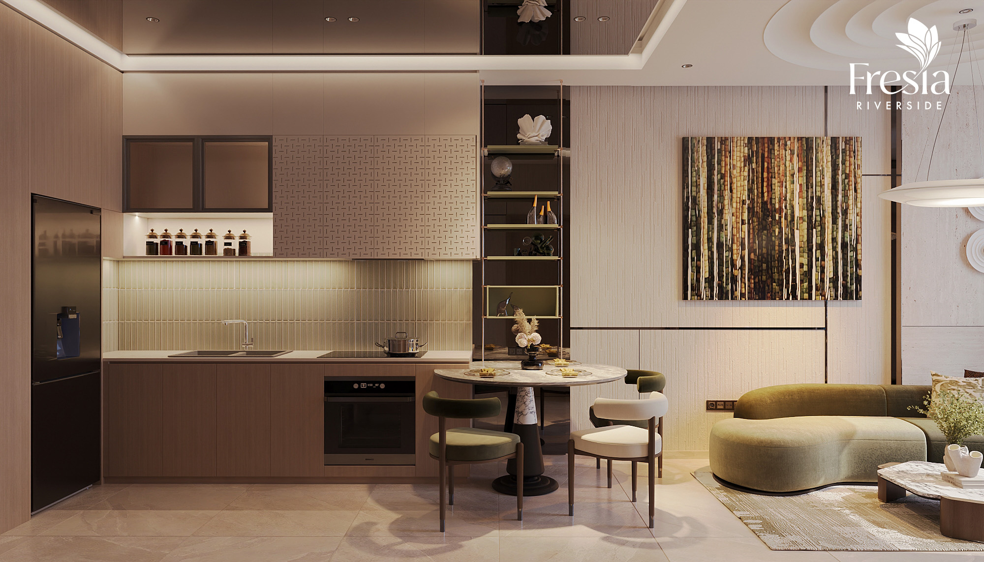 NHÀ MẪU 50-52M2 2PN 1WC FRESIA RIVERSIDE