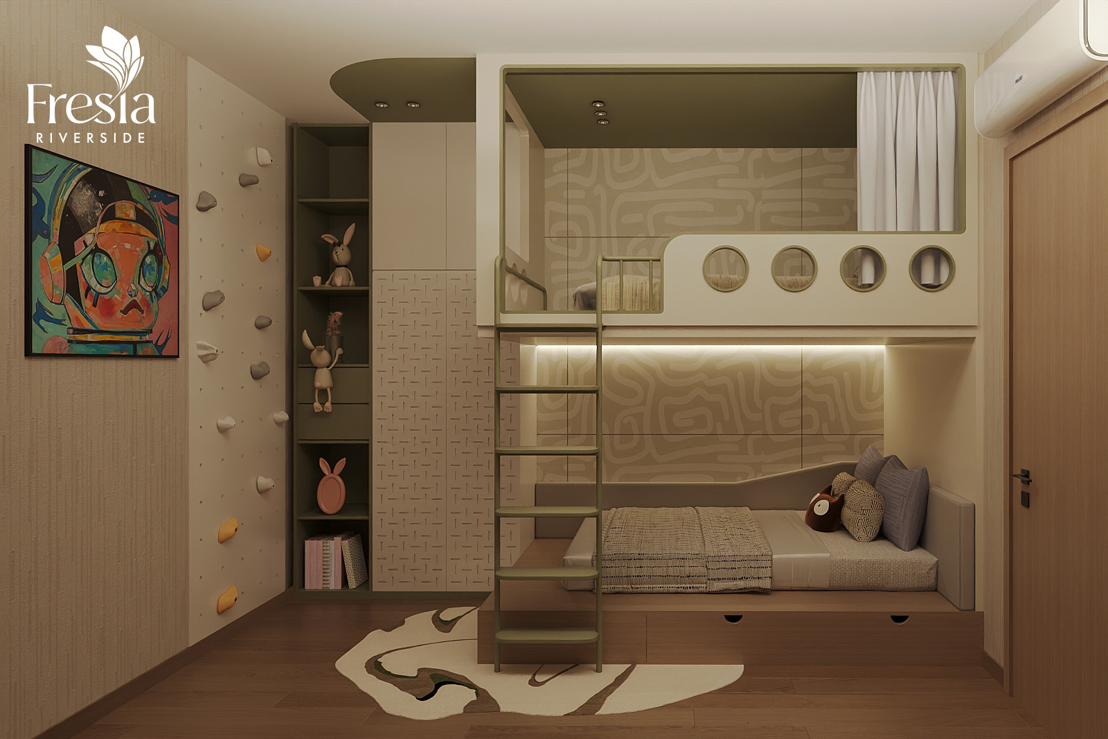 NHÀ MẪU 50-52M2 2PN 1WC FRESIA RIVERSIDE