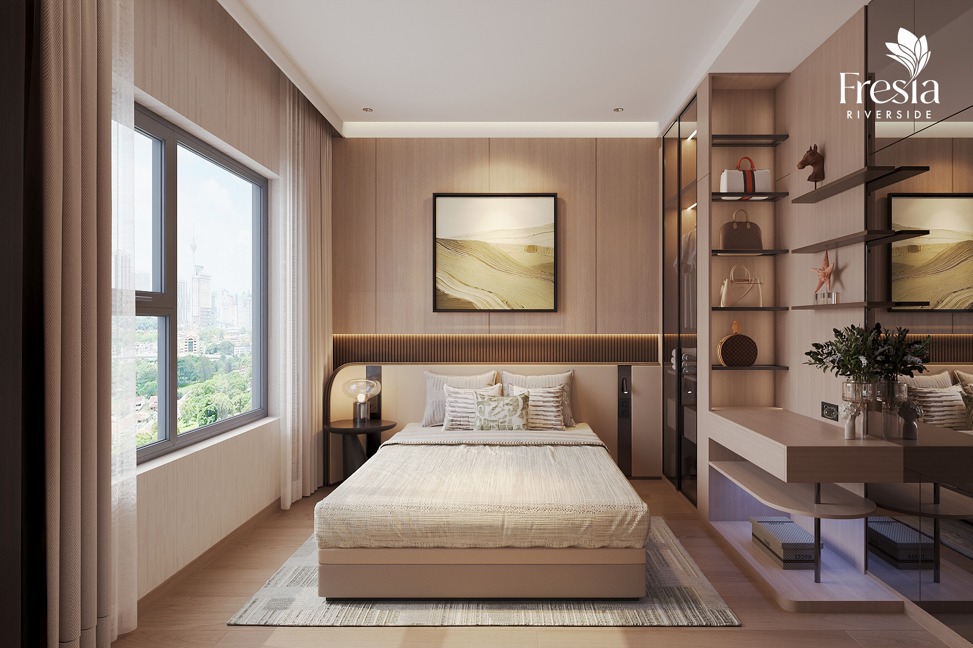NHÀ MẪU 50-52M2 2PN 1WC FRESIA RIVERSIDE