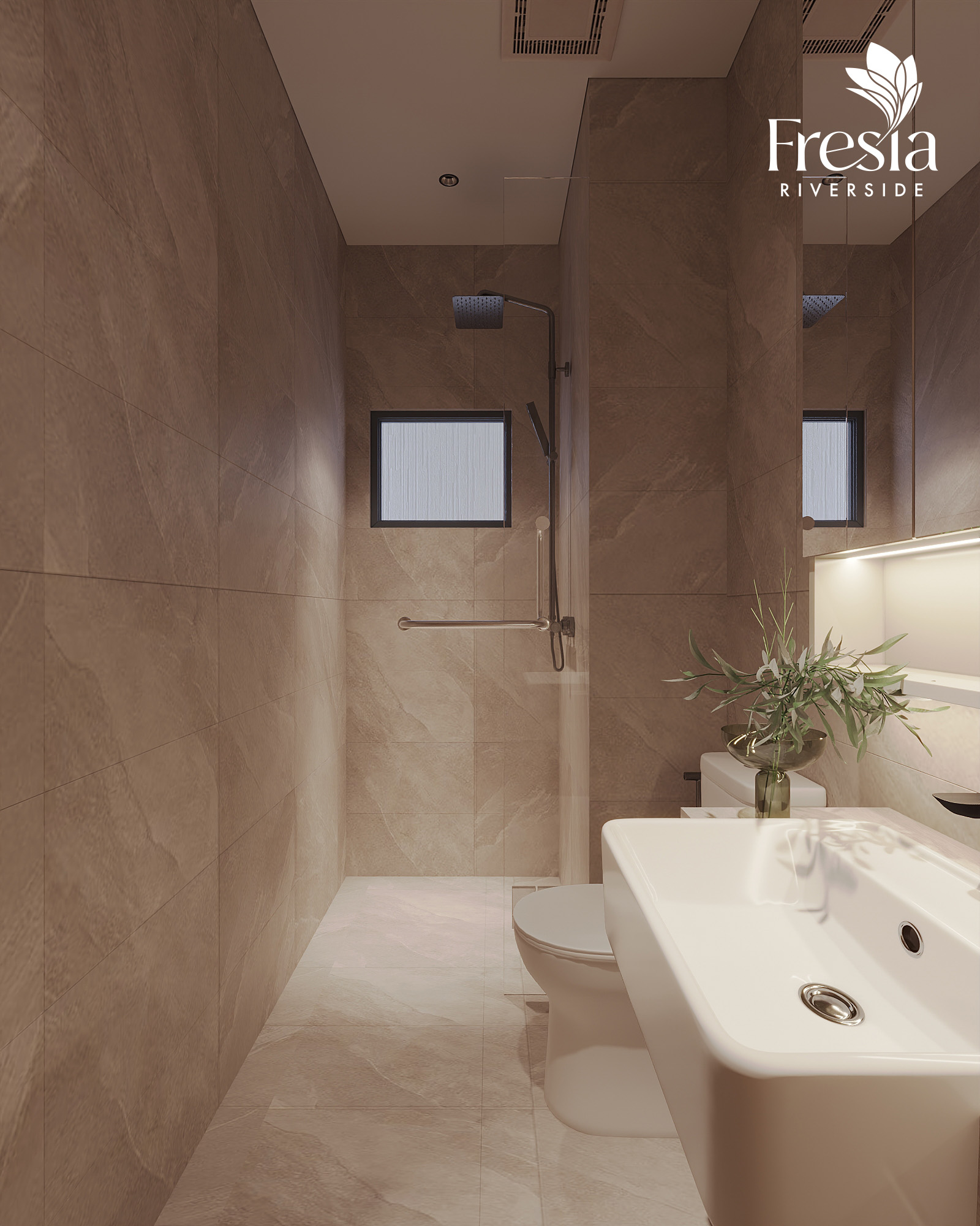 NHÀ MẪU 50-52M2 2PN 1WC FRESIA RIVERSIDE