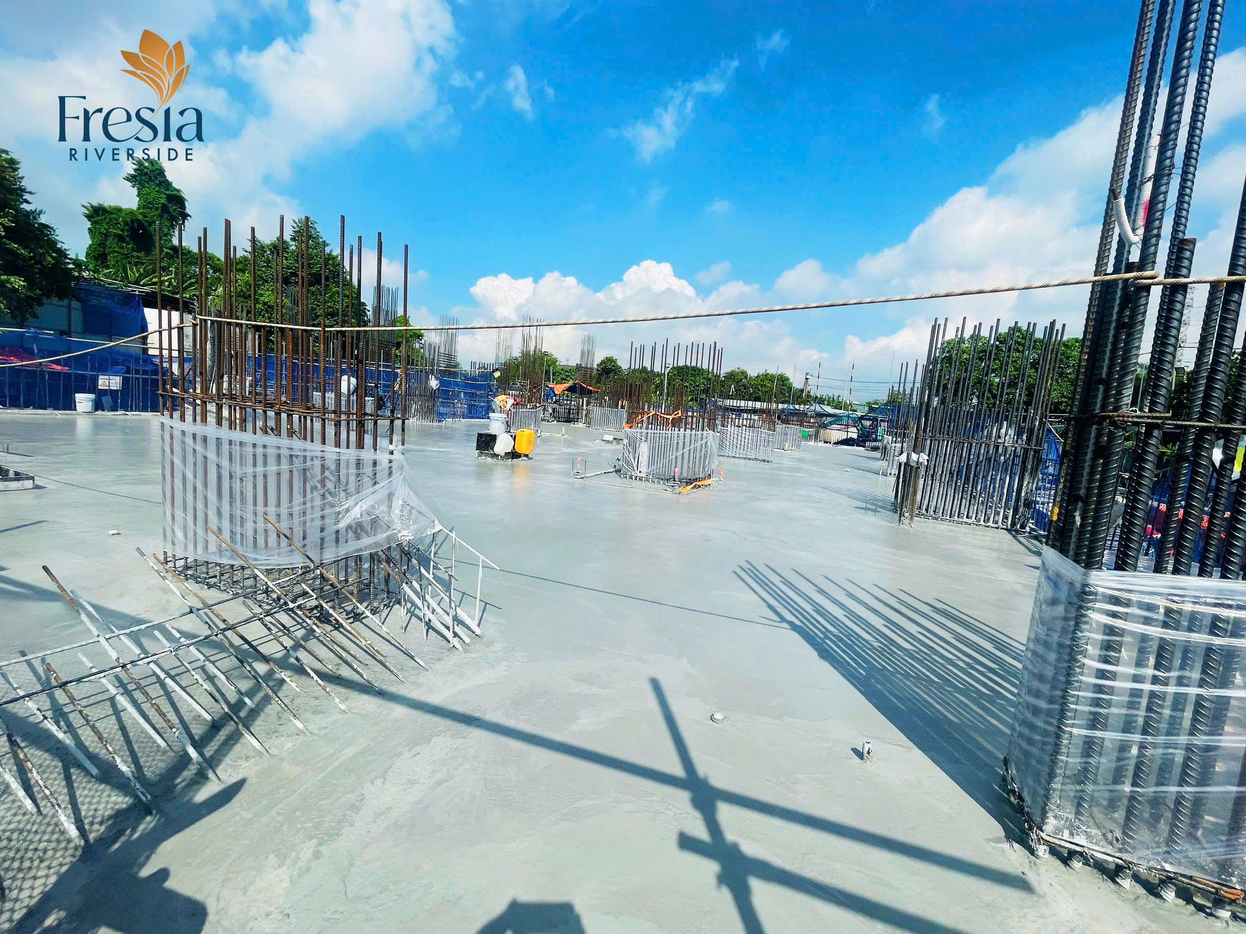 TIẾN ĐỘ HẠ TẦNG FRESIA RIVERSIDE