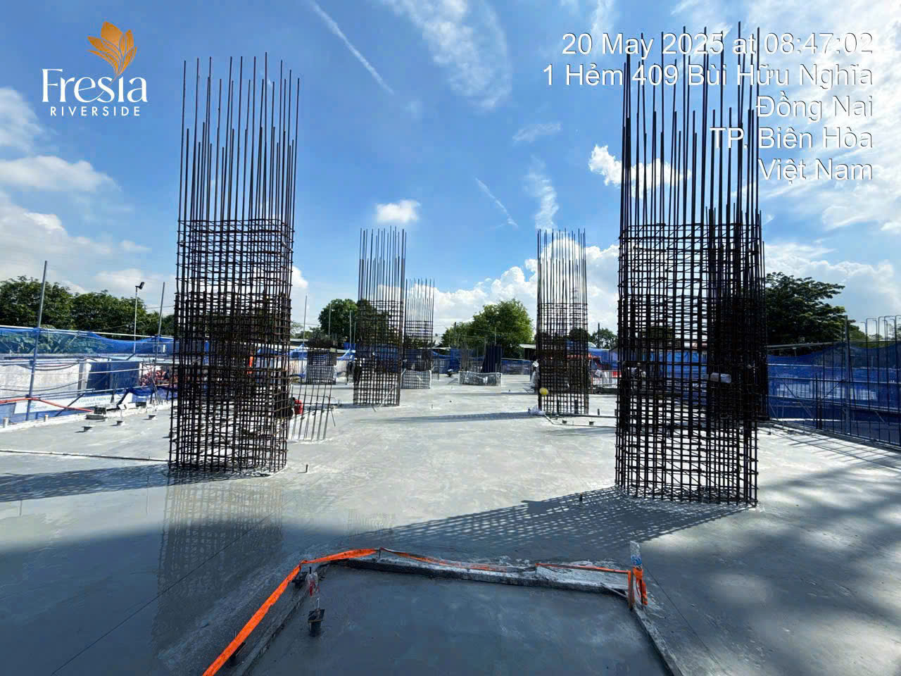 TIẾN ĐỘ HẠ TẦNG FRESIA RIVERSIDE
