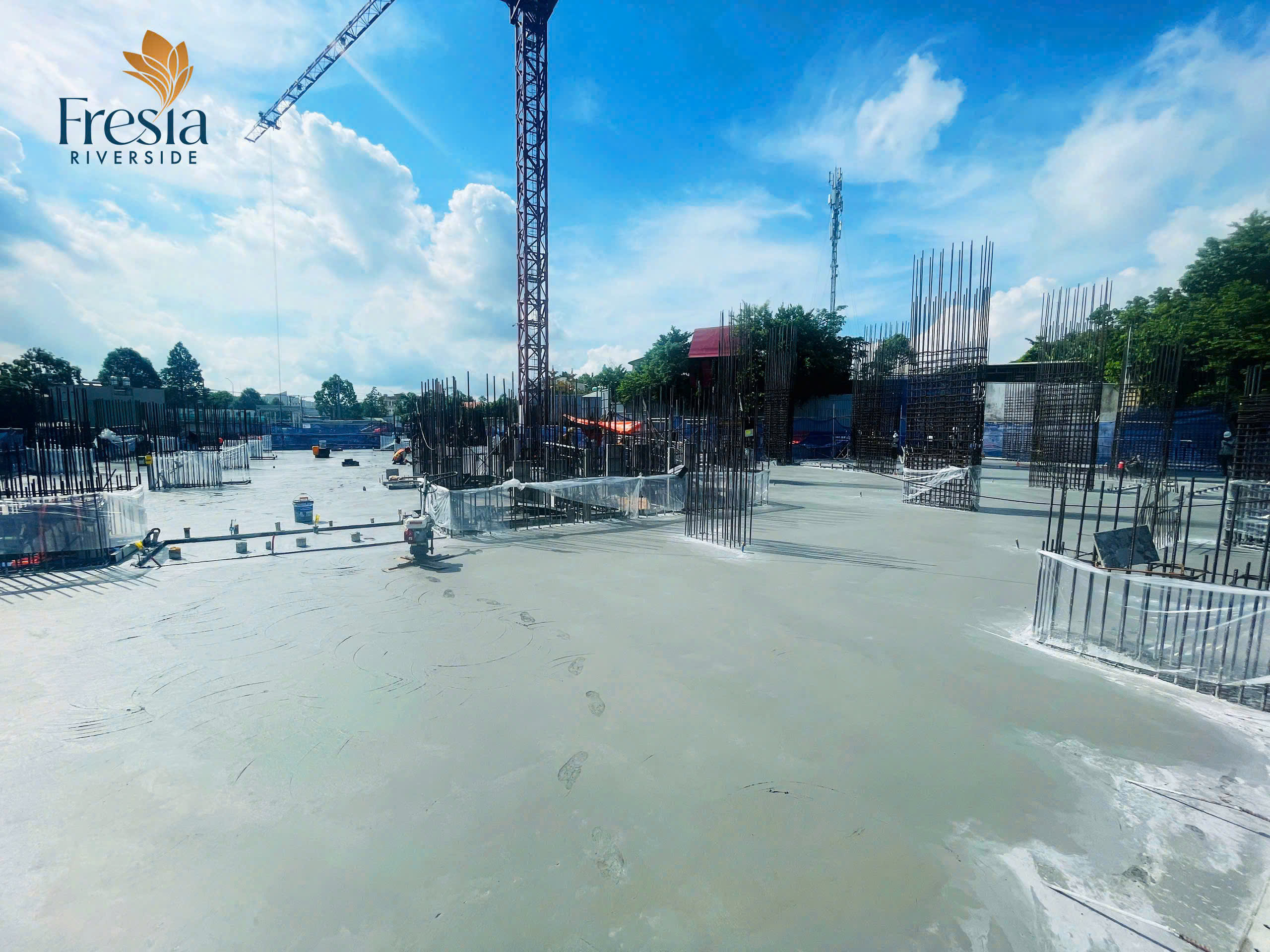 TIẾN ĐỘ HẠ TẦNG FRESIA RIVERSIDE