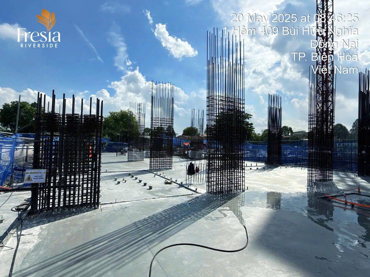 TIẾN ĐỘ HẠ TẦNG FRESIA RIVERSIDE